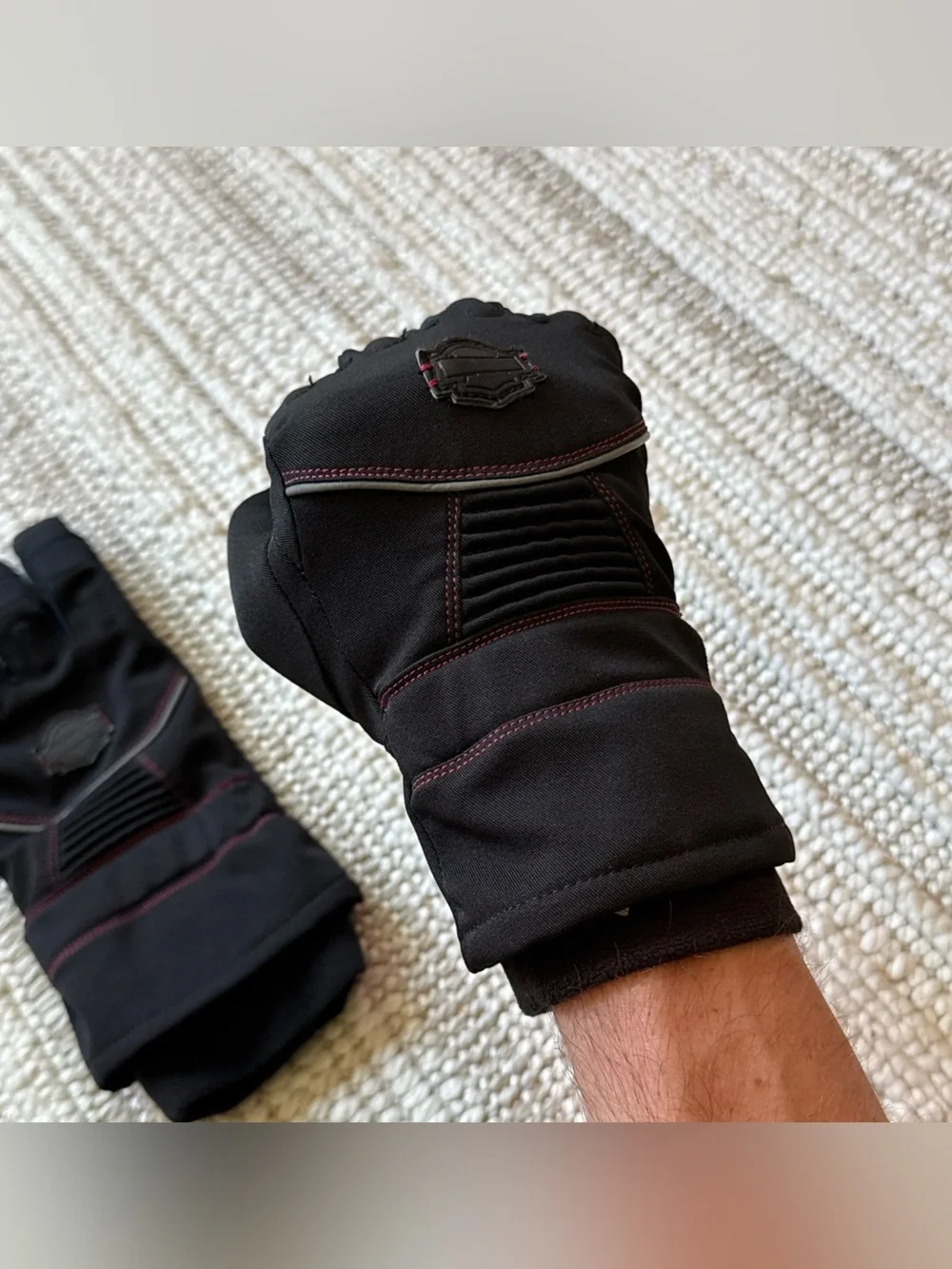 Harley Davidson Full Fingered Gloves Poly Fall Time- Size Womans XL Motorcycle